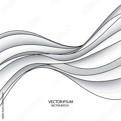 Abstract wavy lines background