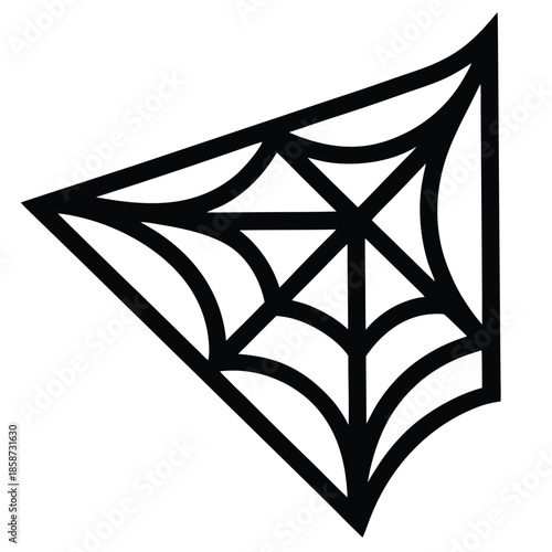 web corner vector on white background