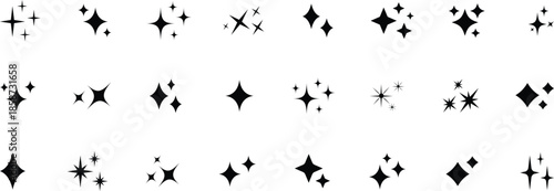 Shine sparkle icon. Vector blink star for logo, sparkle clipart
