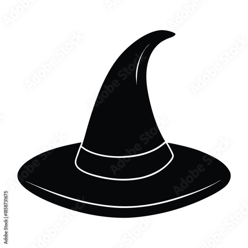 witch hat vector on white background