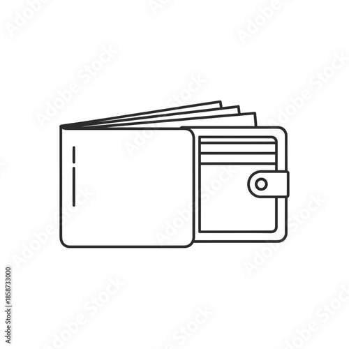 Simple Wallet with Folded Cash and Card Slots for Everyday Use