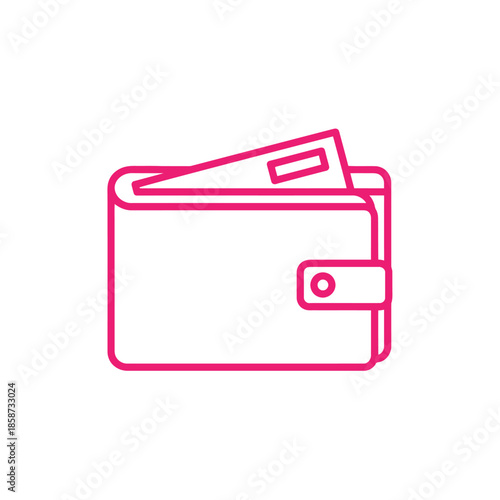 Stylish Pink Wallet with Card Slot for Secure Personal Storage