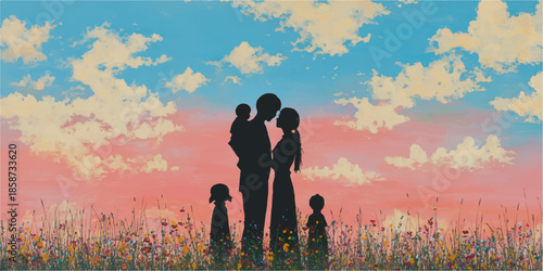 Silhouettes of people and animals diverse poses including walking dog playing fetch petting and sitting relaxing outdoor scenes silhouette