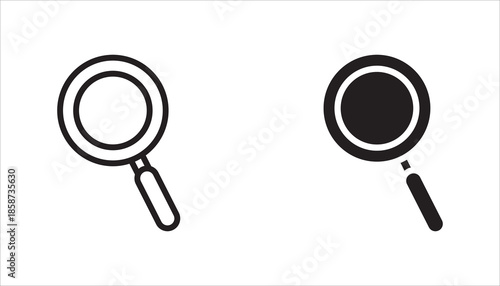 search icon set, with white background