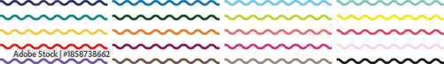 Colorful Zigzag Pattern Design Element.