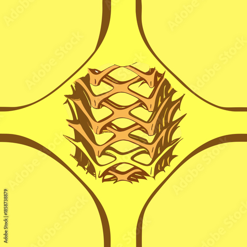 Abstract geometric nest of lines, representing precision, structure, and a minimalist approach to design.