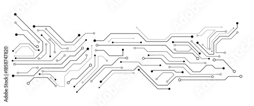 vector futuristic circuit board , Electronic motherboard , Communication and engineering concept 
