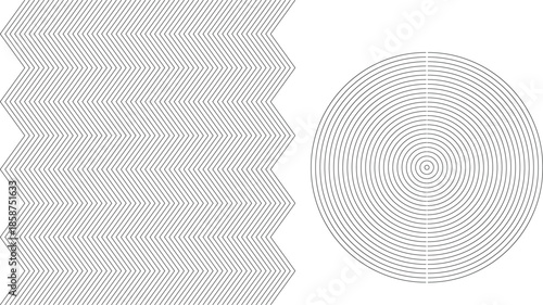 Abstract geometric shapes in grayscale