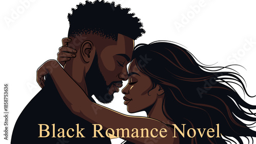 A romantic couple embracing in a tender moment of love and affection together