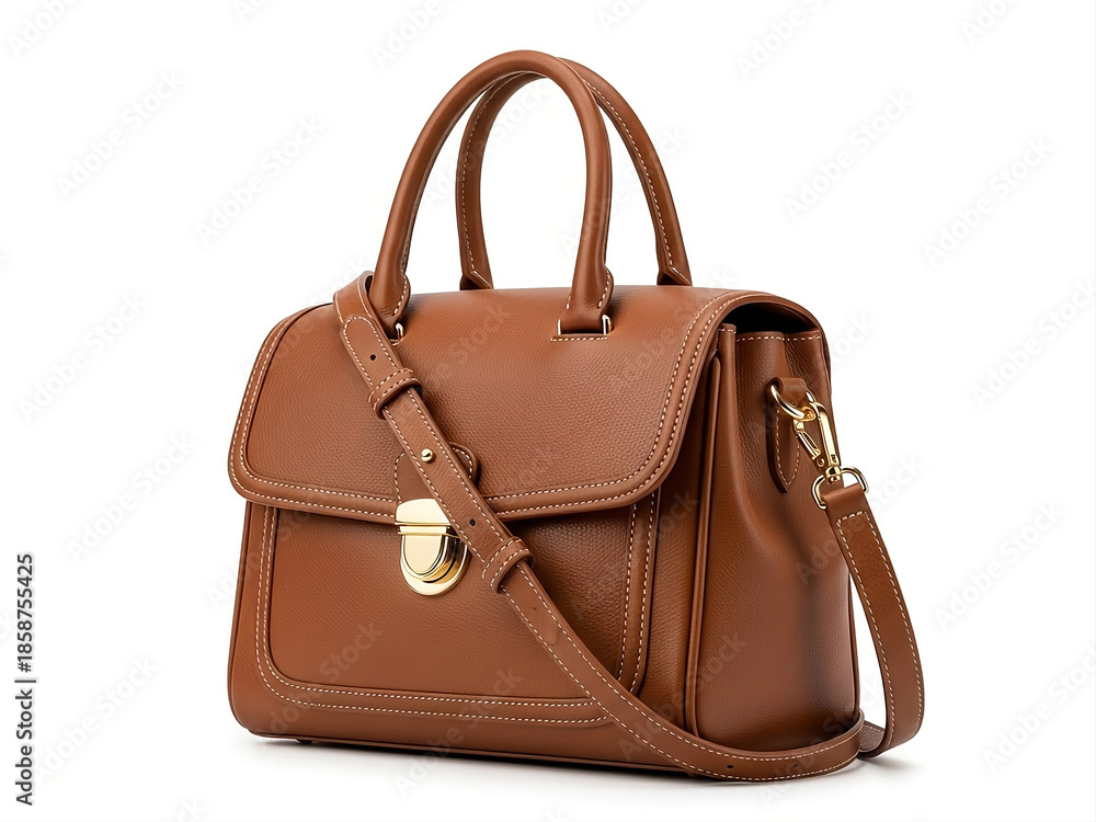Naklejka premium brown leather bag