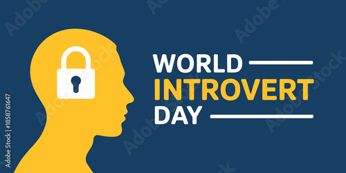 Celebrate World Introvert Day with a Locked Mind Silhouette