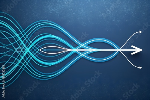 Navigating the Flow: A graphic depiction of interconnected lines converging and diverging, symbolizing interconnectedness, processes, and the power of direction.