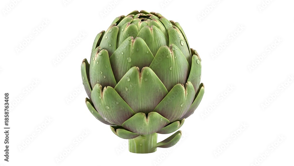 Fototapeta premium artichoke on a transparrent background.