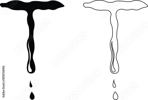 Water drops icons set collection with droplet splash symbols in flat and line style, liquid rain fluid illustration group for weather nature hygiene UI design and clean graphic elements