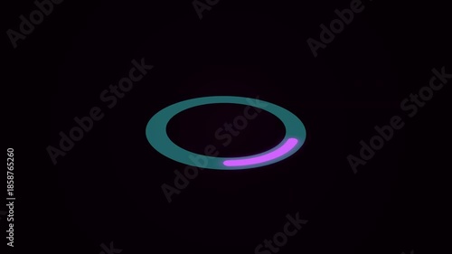 loading circle bar and numerical countdown