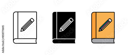 Brand Guidelines Icon illustration for identity standards, design rules, and brand consistency with stroke filled and colored icon set.