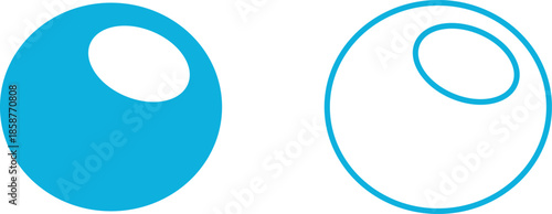 Water drops icons set collection with droplet splash symbols in flat and line style, liquid rain fluid illustration group for weather nature hygiene UI design and clean graphic elements