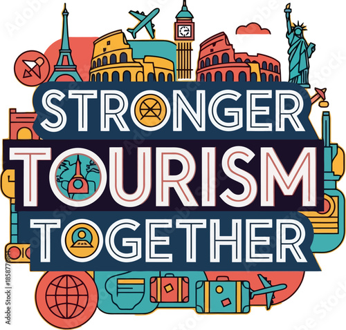 Tourism Landmarks Travel Together.