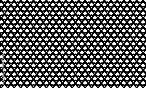 Abstract geometric pattern with diamond shapes in black and white