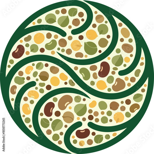 Mixed Beans in Bowl.