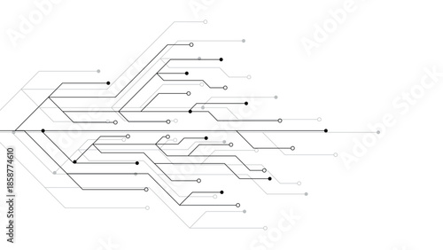 Vector abstract digital Technology black circuit diagram concept