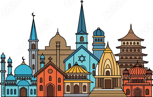 World Religions Places Worship.