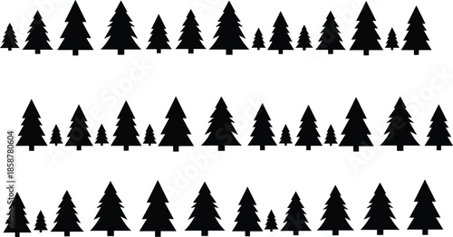 Scattered holly leaves and berries seamless pattern, black Christmas foliage silhouette background for festive wrapping paper, textile, greeting card design vector illustration.