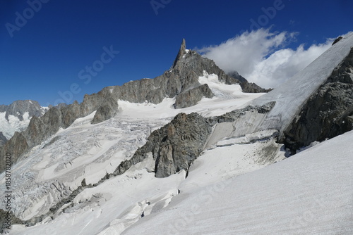 Vue sur le massif du Mont-Blanc