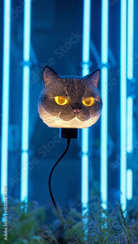 Lamp cat / Lámpara con cara de gato