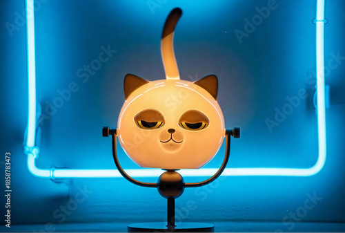 Lamp cat / Lámpara con cara de gato 2