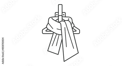 A hands graphic demonstrating the process of tying a square knot with rope