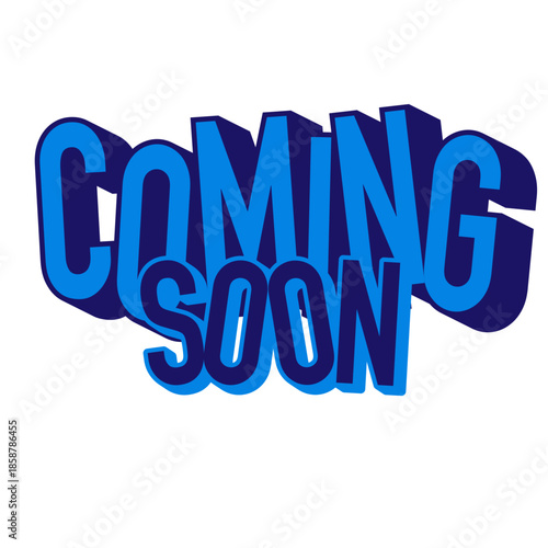 Coming Soon Modern Bold Typography Illustration