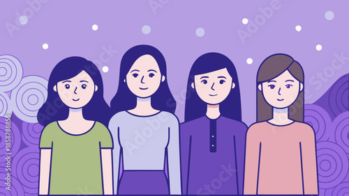 Four friends together