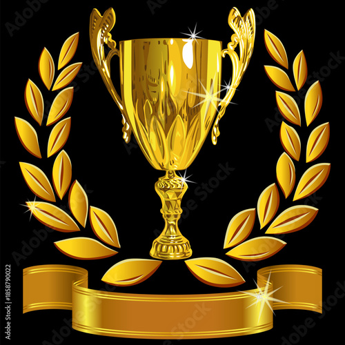 gold trophy cup