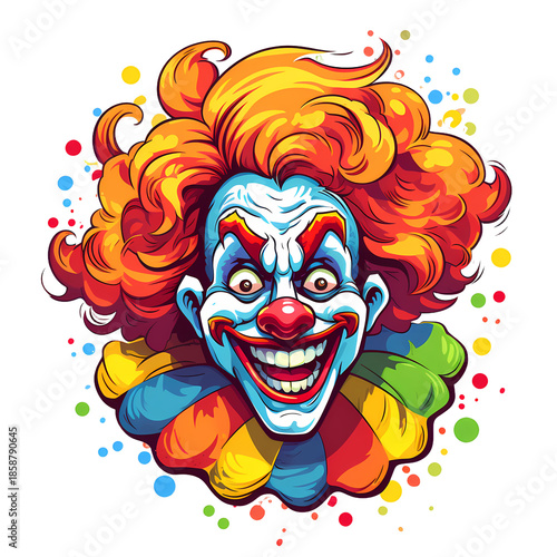 Joyful Jester in Vibrant Colors Stock Vector