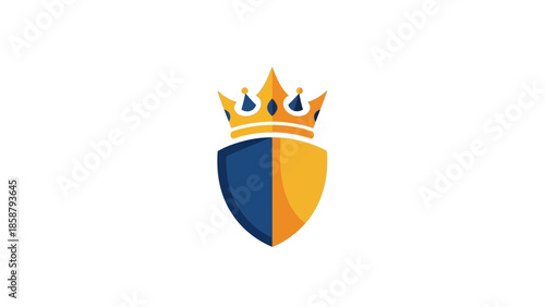 Royal crest emblem with shield and crown symbolizing nobility and prestige.
