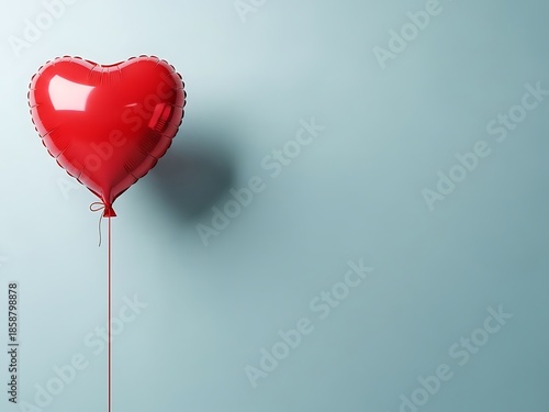 Valentine's day heart shaped red balloon decoration
