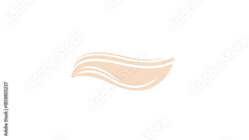 Abstract light peach waves with subtle white stripes