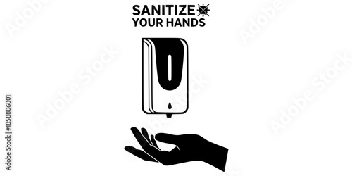 Hospital Hygiene Station Touchless Sanitizer Sign