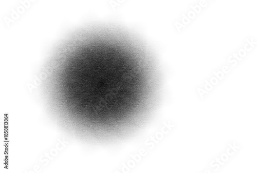 A dark gray oval shape with a gradient effect on a white background