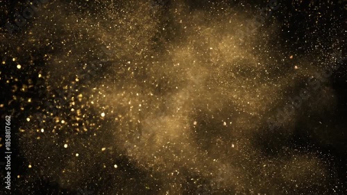 Conceptual Image of the Word 'TIME' Disintegrating into White Dust Particles on a Solid Black Background