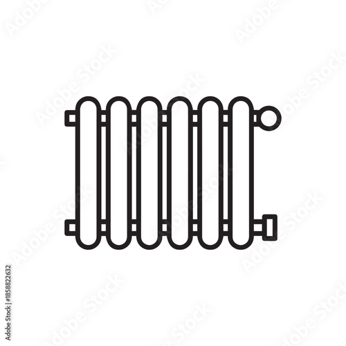 Heating radiator vector icon sign symbol
