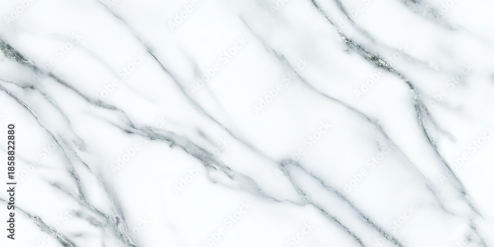Obraz premium White marble texture with gray veins pattern background.