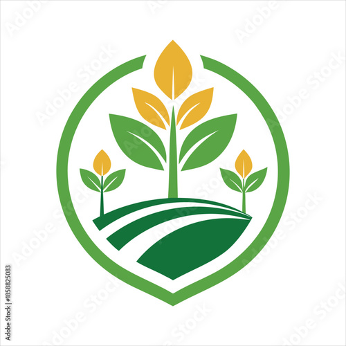 Nature Plant Growth Logo Emblem