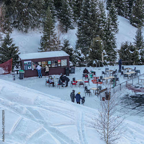 ski resort in the alps