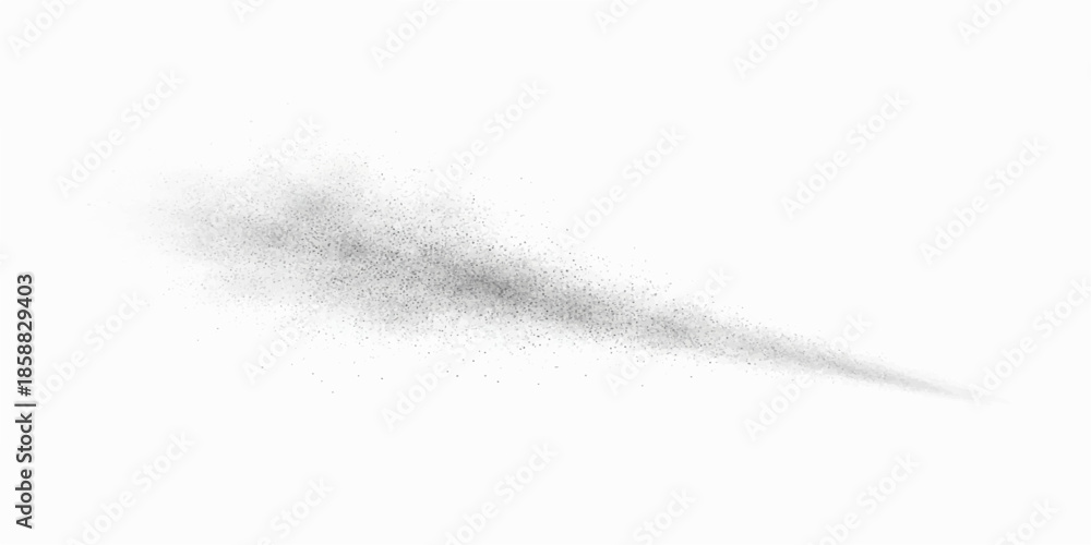 Fototapeta premium White feather duster and paintbrush abstract transition against a black fog frame