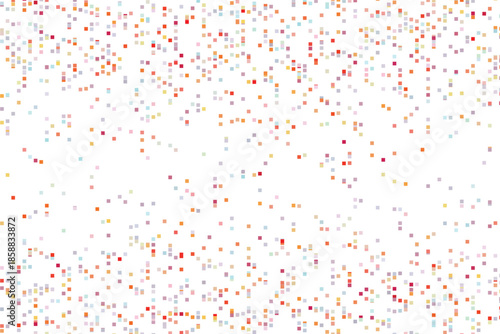 Multicolor dotted background, colorful vector texture with circles. Glitter abstract illustration with blurred drops of rain. Pattern for ads, web page, wallpaper, poster, banner. Copy space.