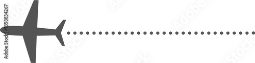 Airplane Plane routes line set. Planes dotted flight pathway. Plane paths. Aircraft tracking, planes, travel, map pins, location pins .start point line trace and plane routes. Airplane flight path.