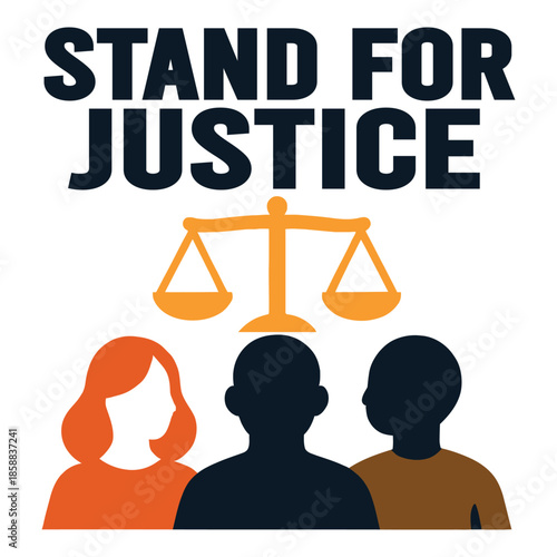 Stand For Justice Equality Rights Activism Graphic and MLK Day
