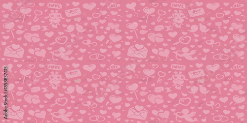 Seamless vintage pink floral fabric texture pattern vector design for wallpaper decoration